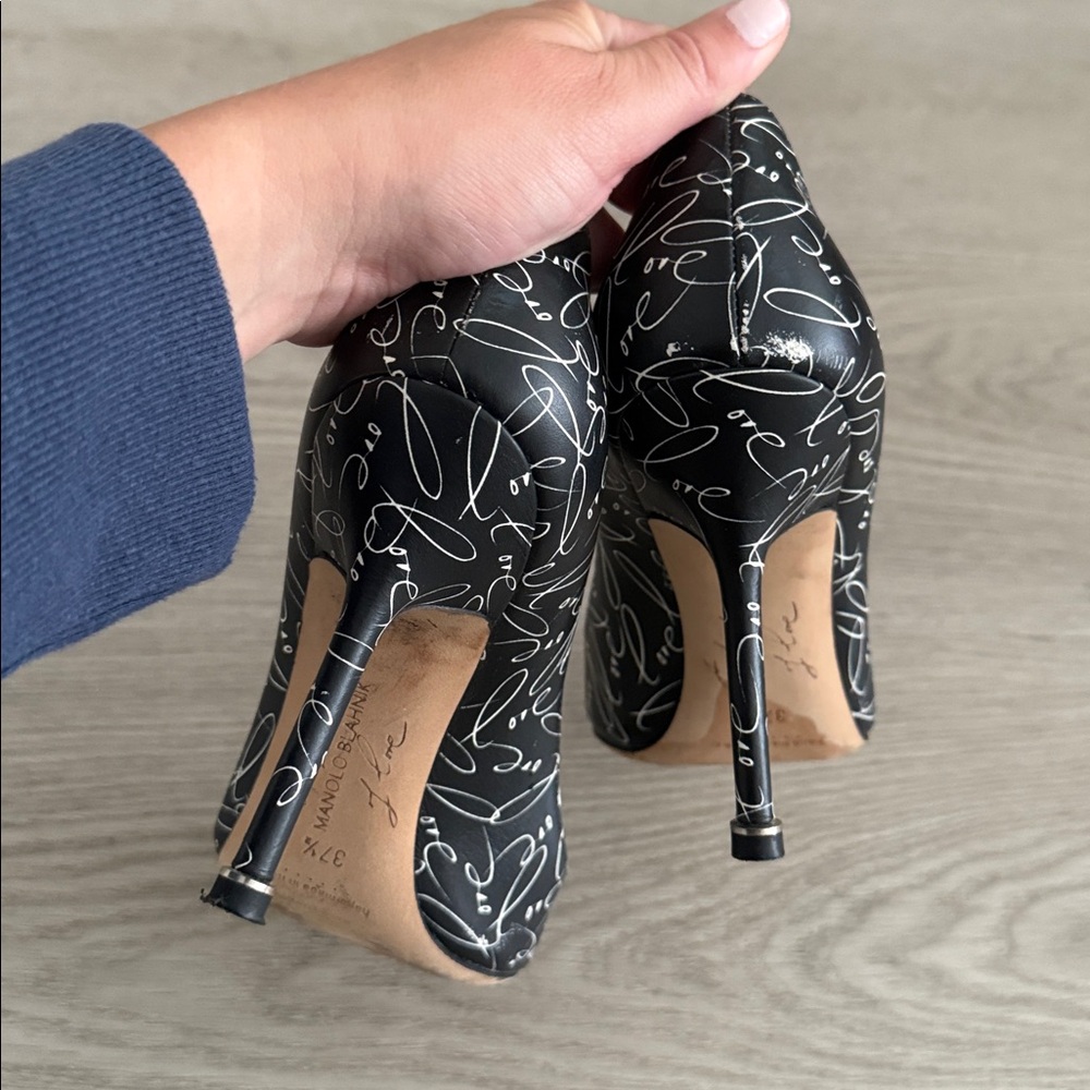 Manolo Blahnik Decade of Love Hangisi Pumps - Picture 5 of 8